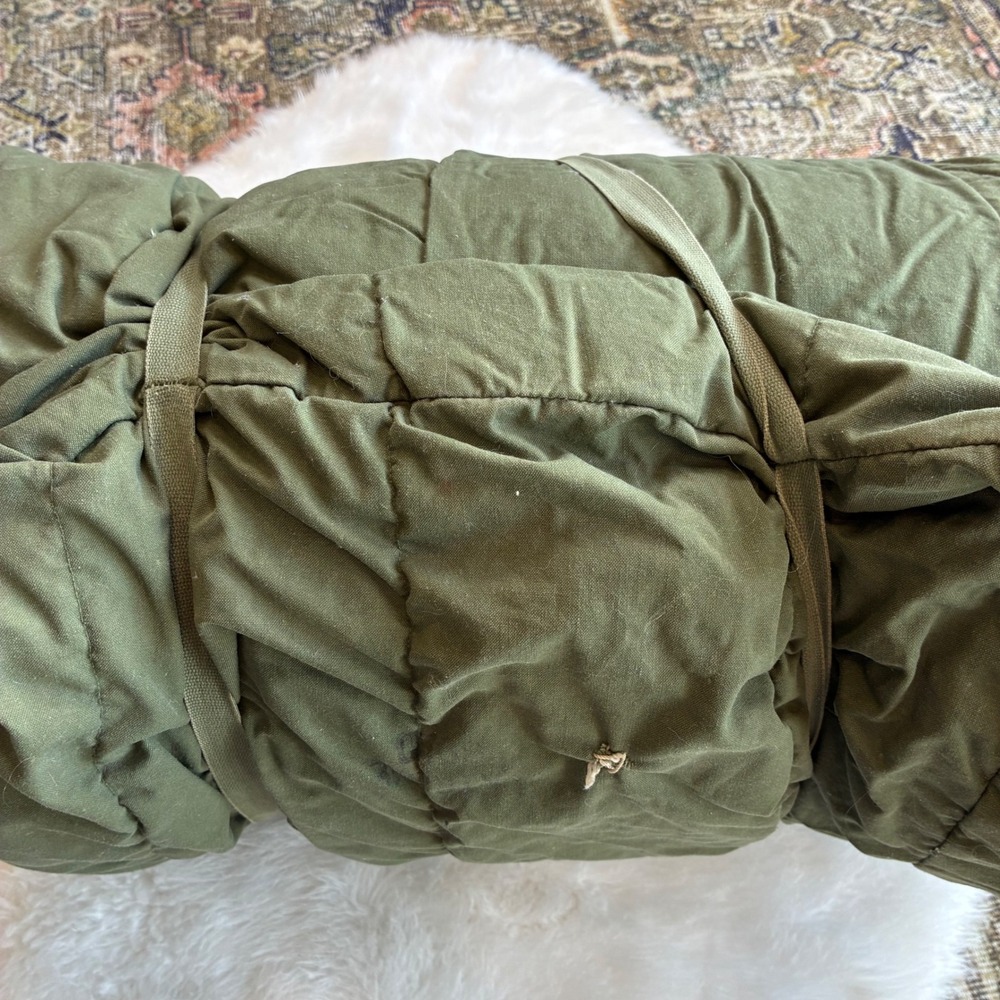 US Military Extreme Cold Weather Sleeping Bag Olive Drab Green Vintage Mummy Bag - Picture 16 of 16